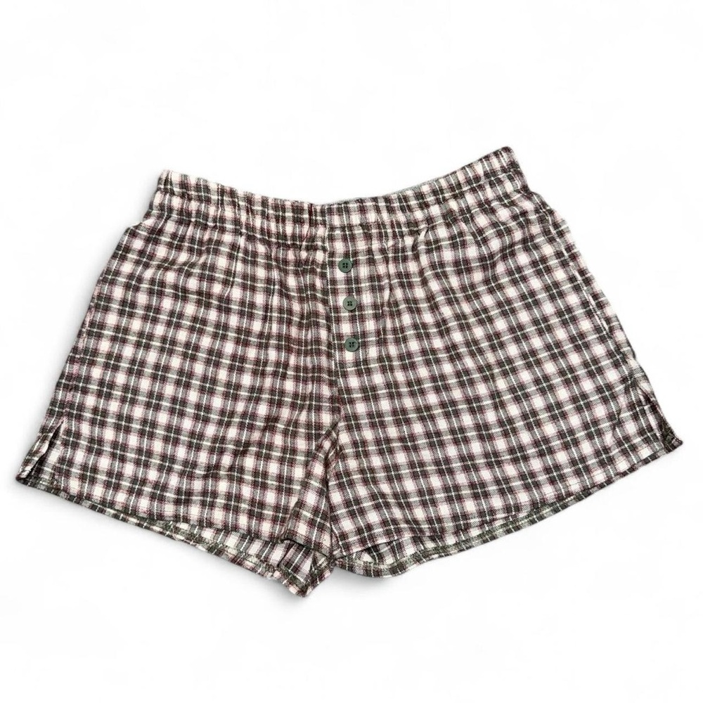 PacSun Black and White Plaid Women's Shorts
